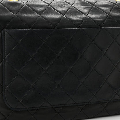 Chanel Lambskin Quilted Medium Single Flap Black 13 of 19