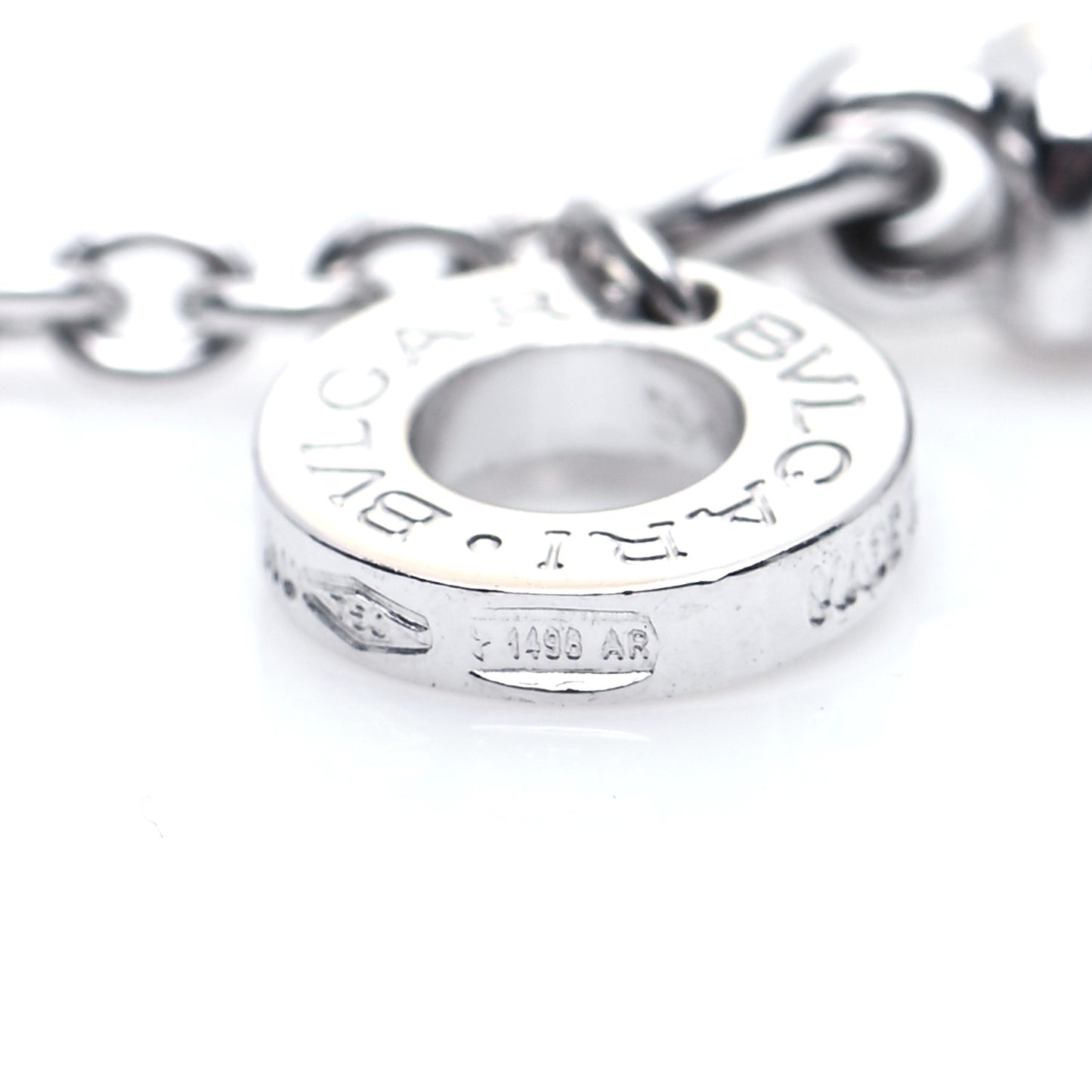 18K White Gold B.Zero1 Pendant Necklace