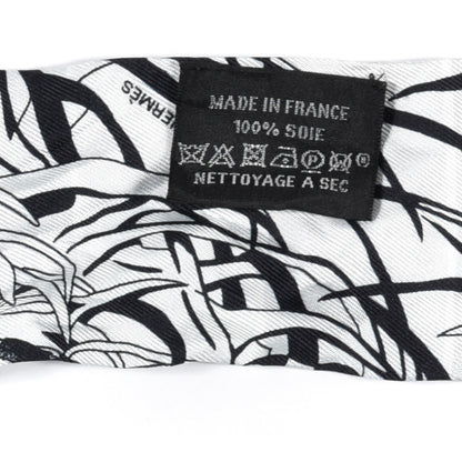 Hermes Silk Jungle Love Rainbow Twilly Gris Black White 3 of 3