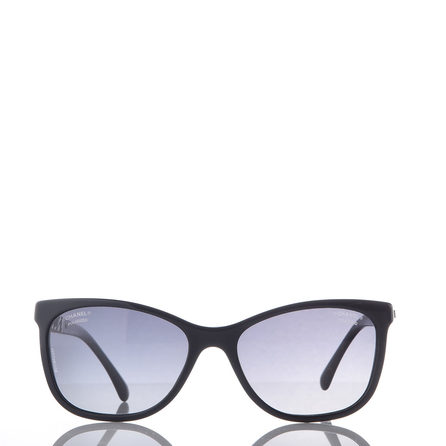 Chanel Cat Eye Chain Polarized Sunglasses 5260-Q Black 2 of 8