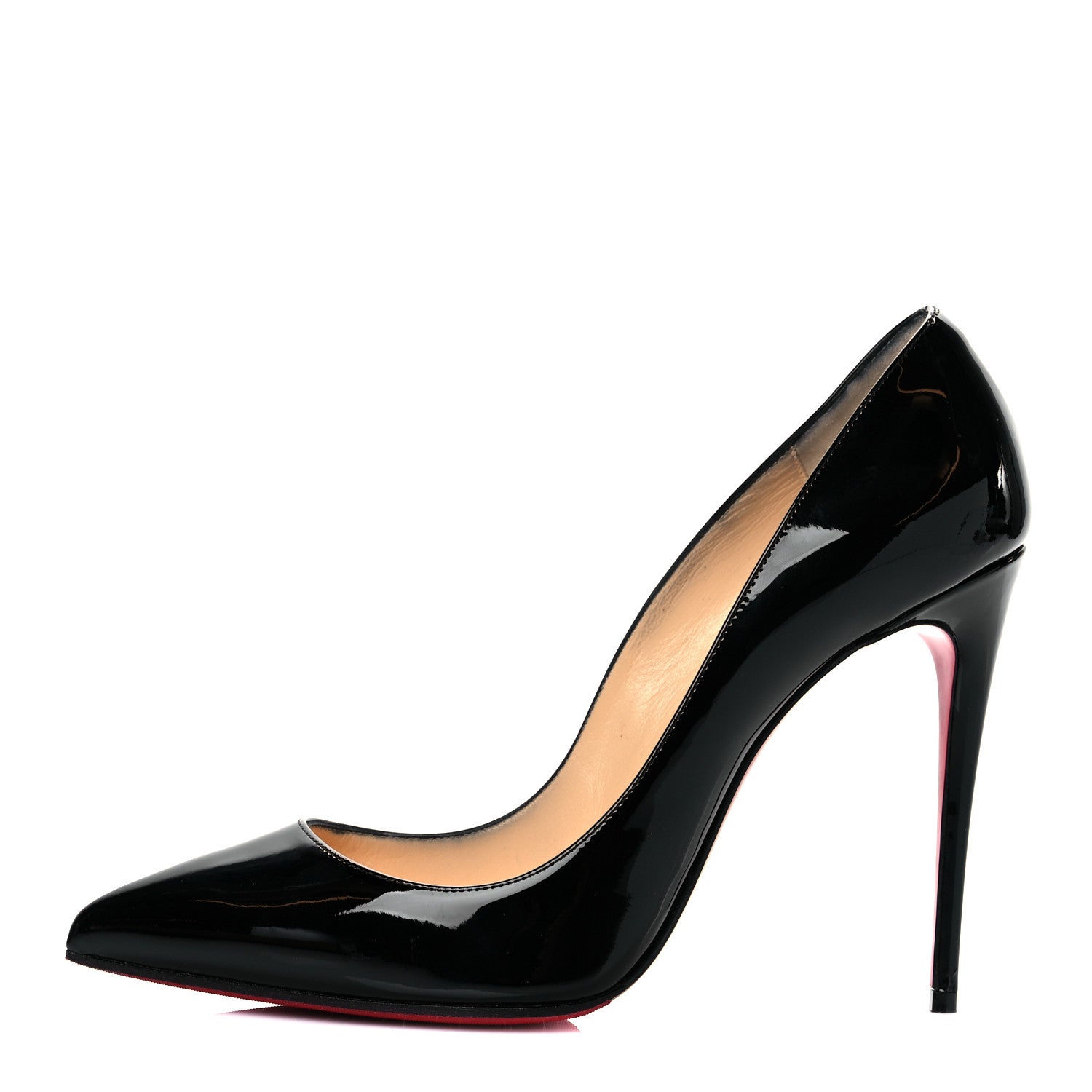Christian Louboutin Patent Pigalle Follies 100 Pumps 40 Black 1 of 8