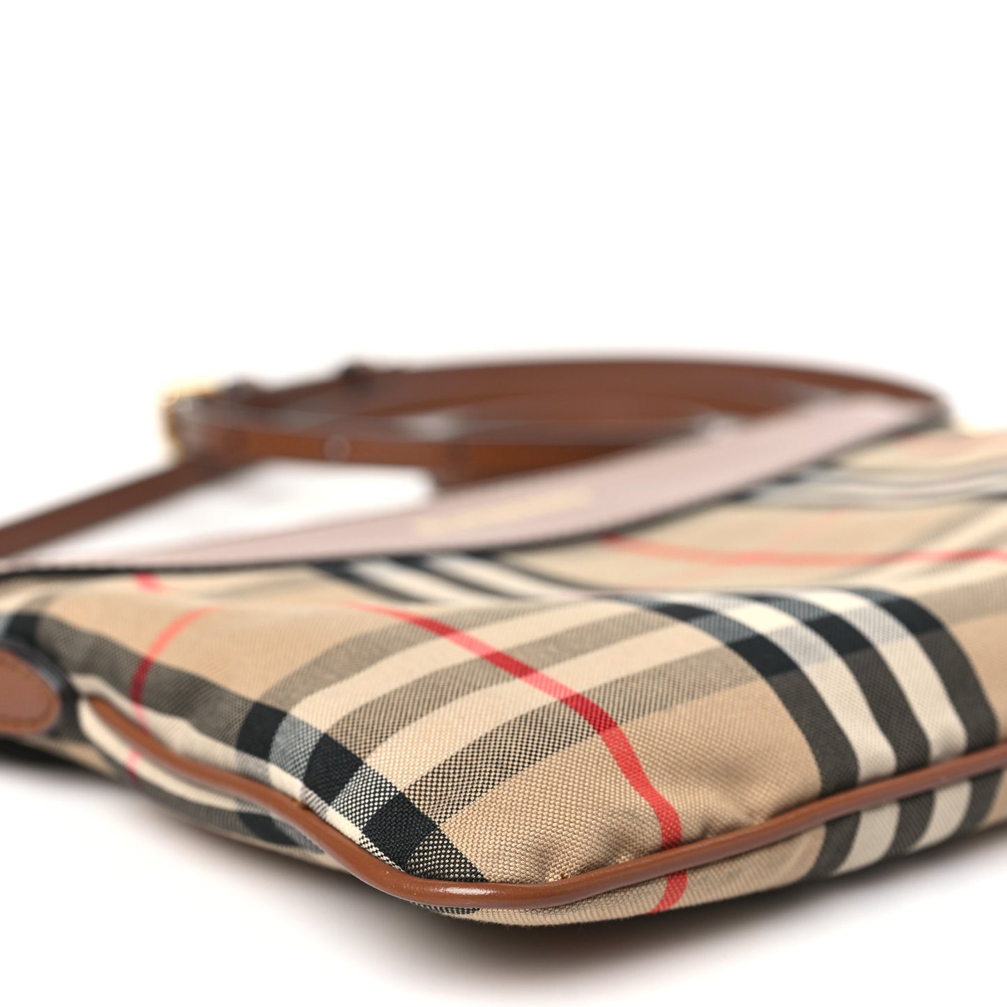Horseferry Check Peyton Crossbody Clutch Bag Brown