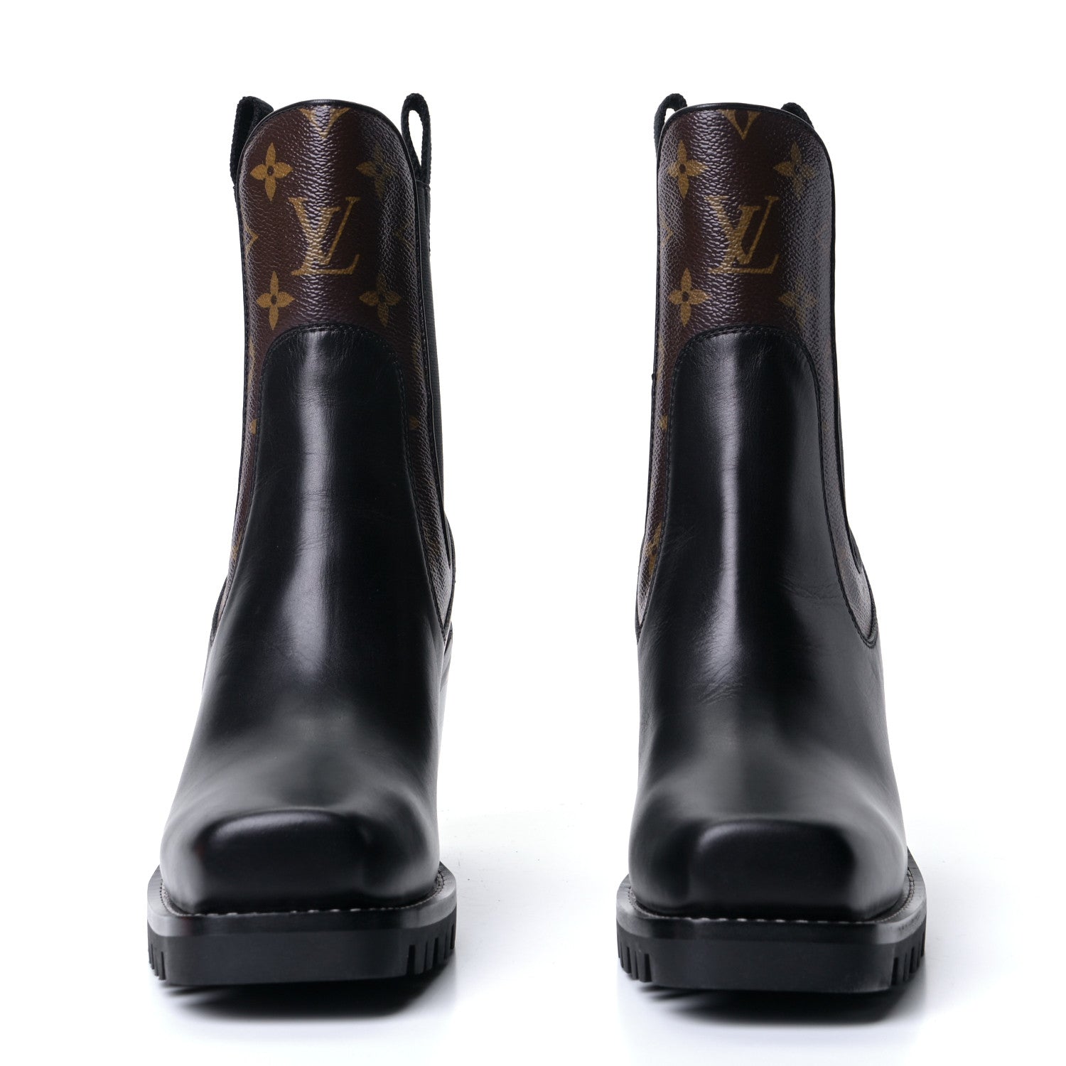 Louis Vuitton Patent Monogram Limitless Ankle Boots 40 Black 4 of 18