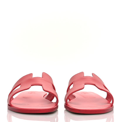Hermes Calfskin Oran Sandals 38 Rouge Bali 2 of 8
