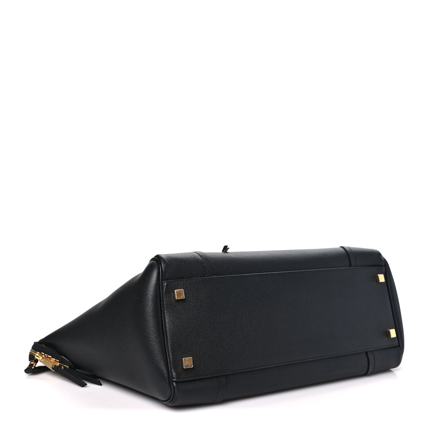 Celine Supple Shiny Lambskin Medium Smiling New Luggage Black 4 of 10