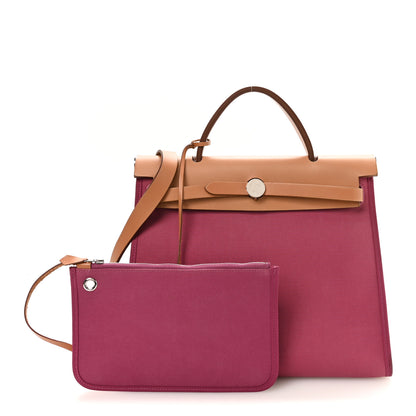 Hermes Vache Hunter Toile Herbag Zip 31 PM Tosca 3 of 11