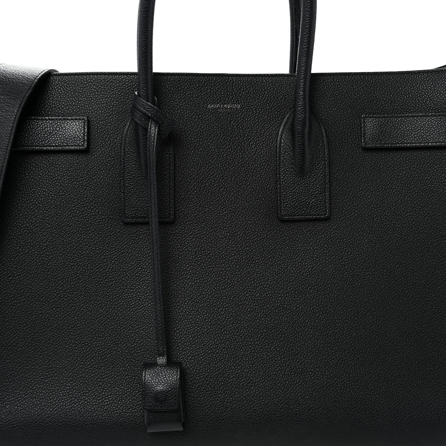 Saint Laurent Grained Calfskin Large Sac De Jour Carryall Black 7 of 11
