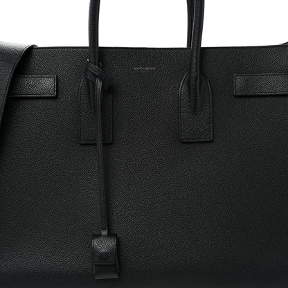 Saint Laurent Grained Calfskin Large Sac De Jour Carryall Black 7 of 11