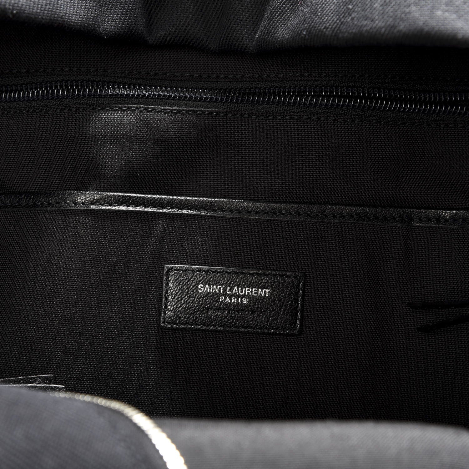 Saint Laurent Canvas City Studded Backpack Black 5 of 9