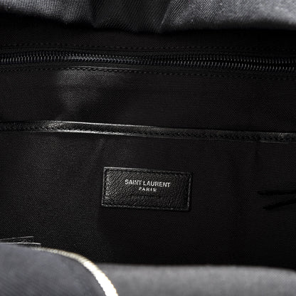 Saint Laurent Canvas City Studded Backpack Black 5 of 9