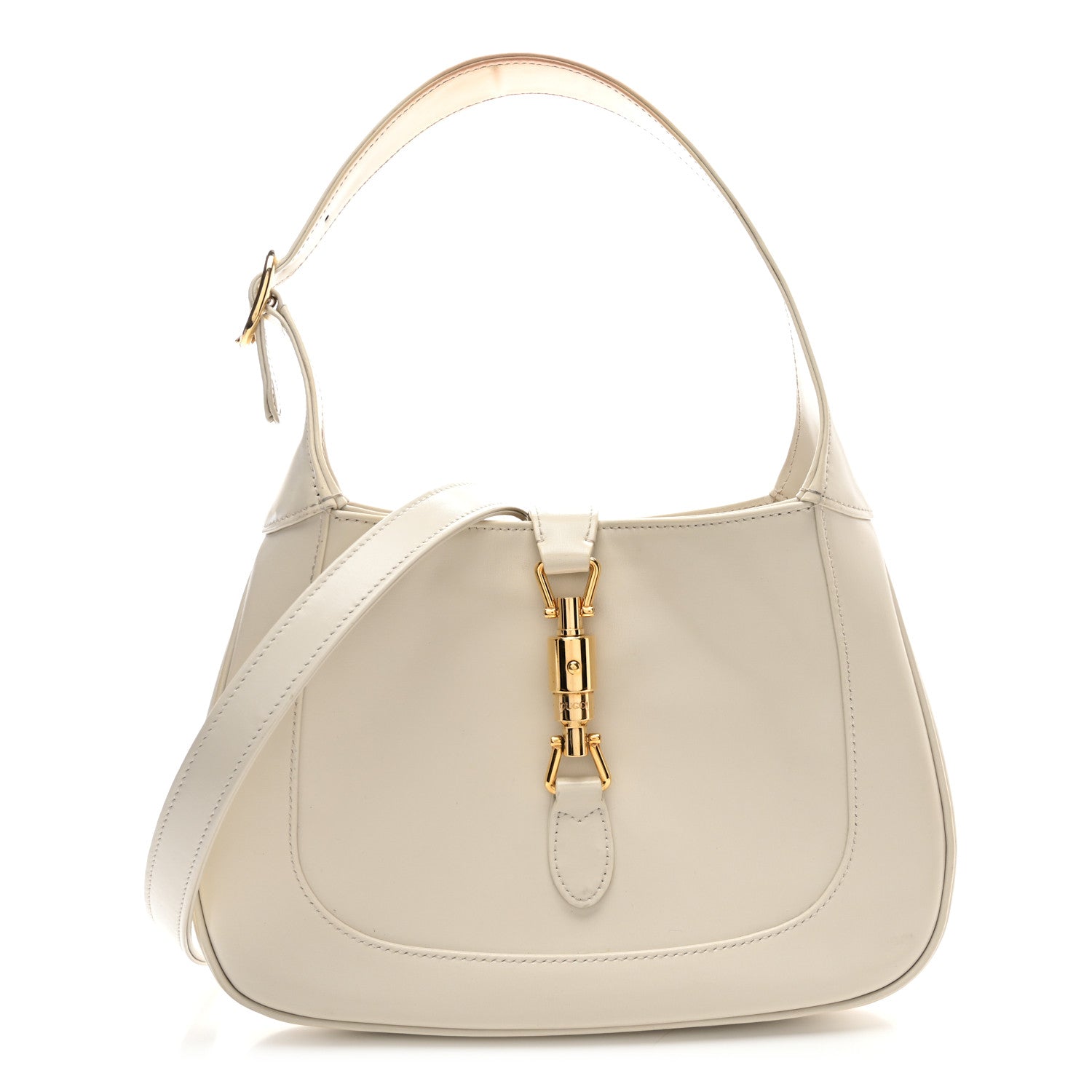 Gucci Boarded Dyana Lux Calfskin Small Jackie 1961 Hobo Mystic White 1 of 11