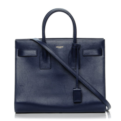 Saint Laurent Calfskin Small Sac De Jour New Marine 1 of 10