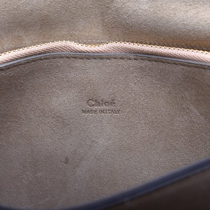 Chloe Suede Calfskin Medium Faye Shoulder Bag Tobacco 8 of 12