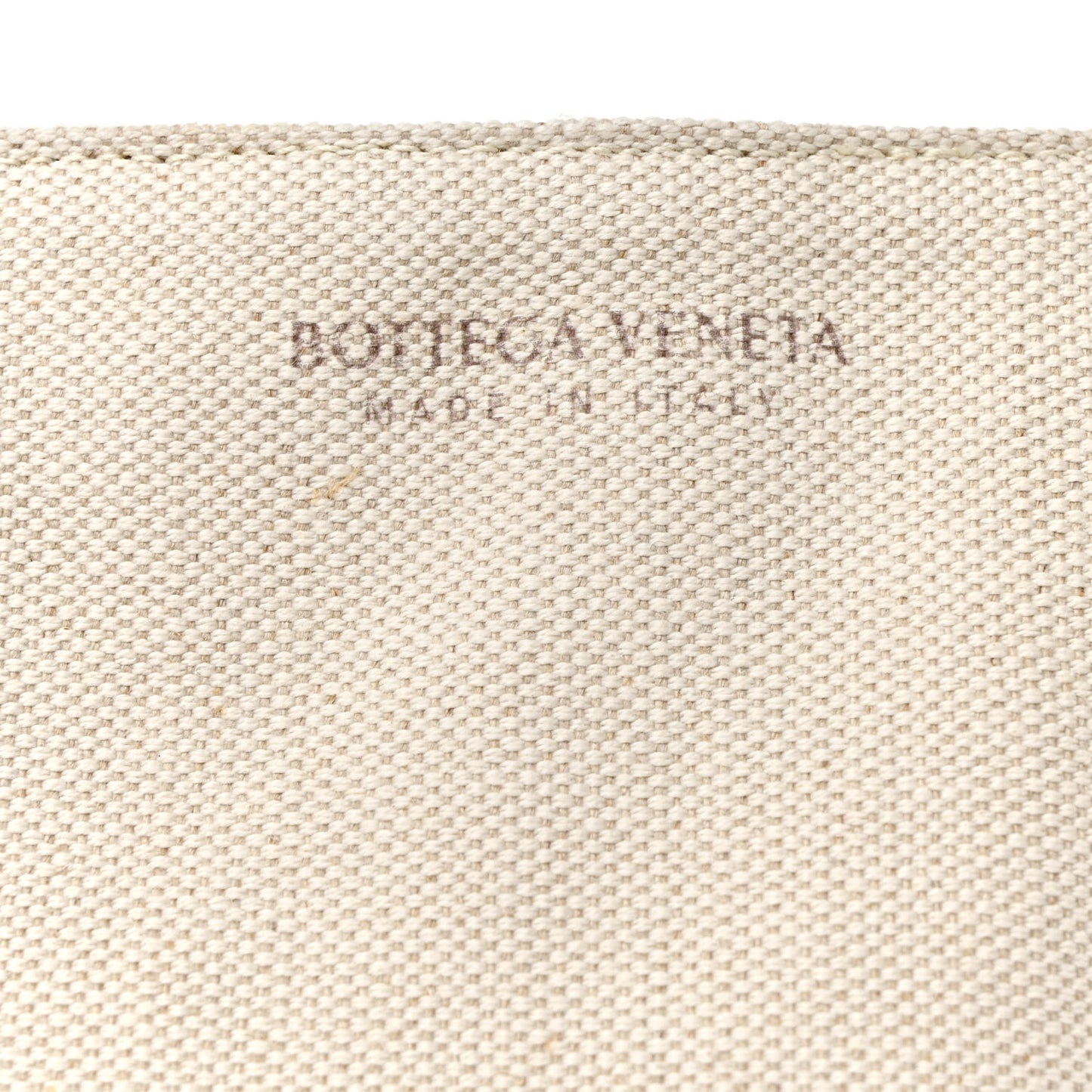 Canvas Intrecciato Large Arco Tote Beige Black