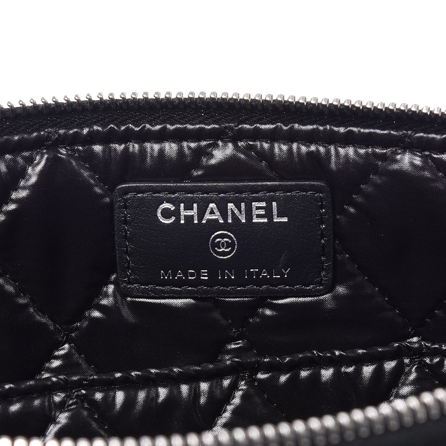 Chanel Metallic Calfskin Keyboard Pouch Black 5 of 11