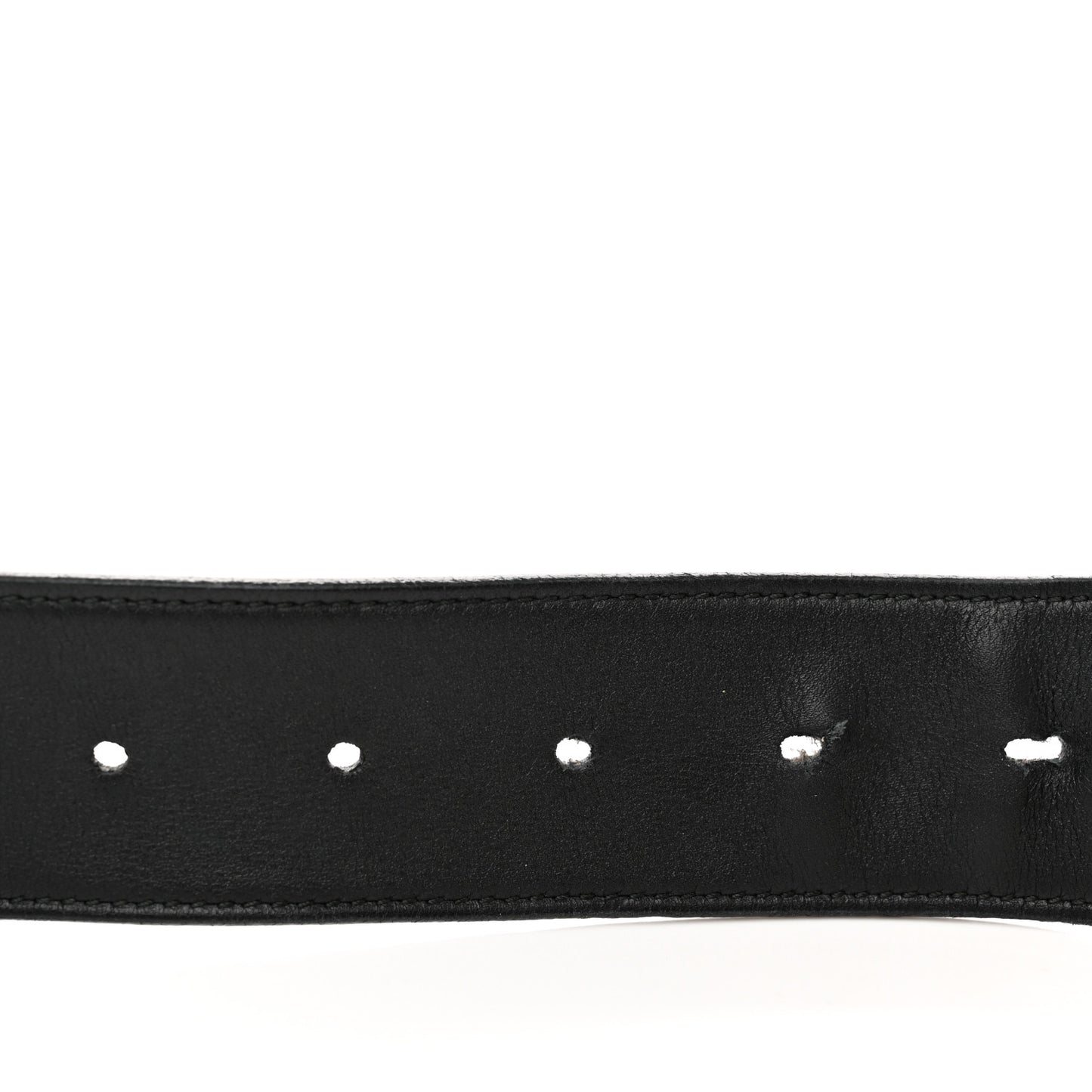 Moon Calfskin Nickel Double G 40mm Belt 90 36 Black