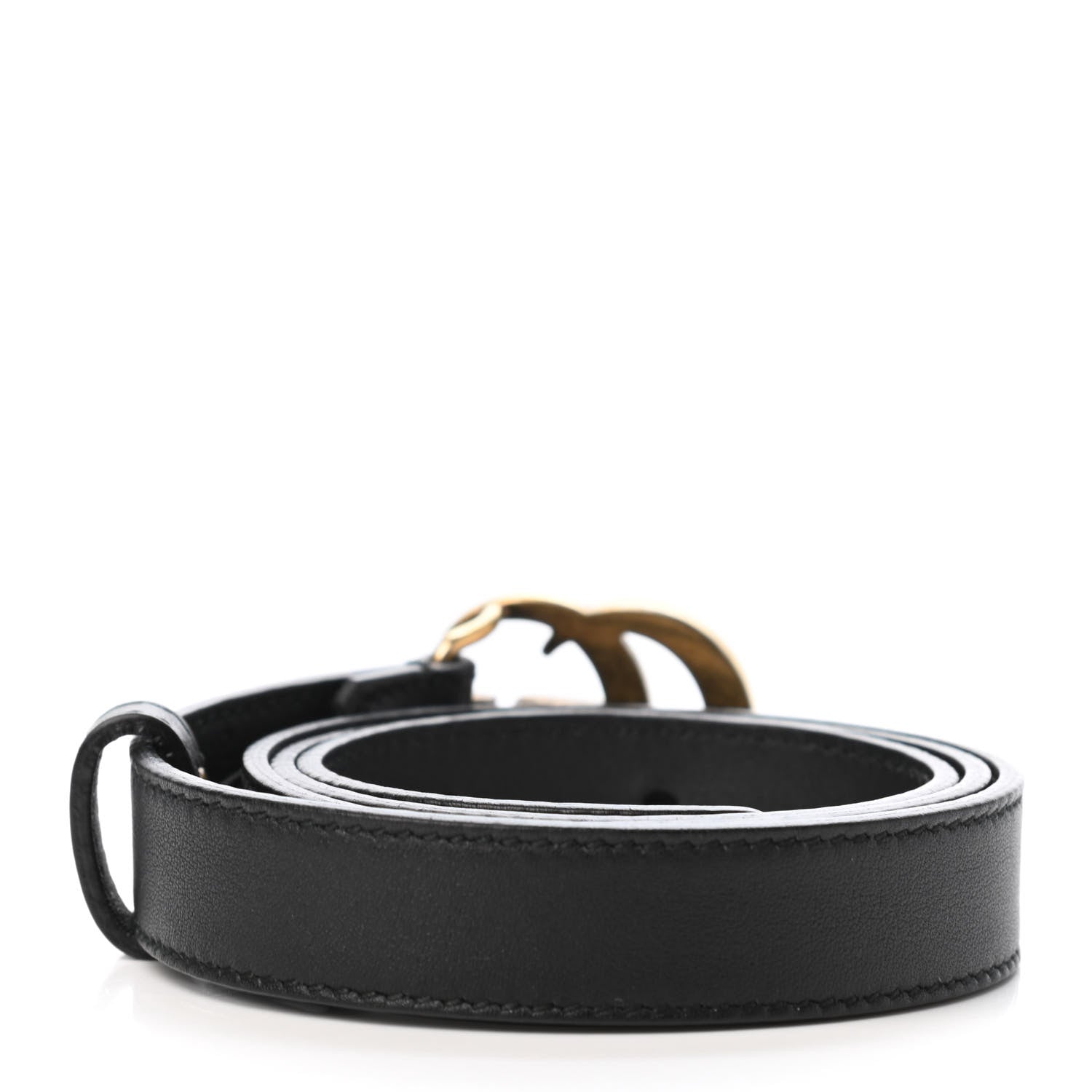 Gucci Calfskin Double G 20mm Belt 70 28 Black 2 of 4