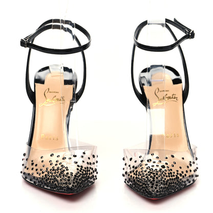 Christian Louboutin PVC Patent Psychic Spikaqueen 100 Pumps 38.5 Black 2 of 10
