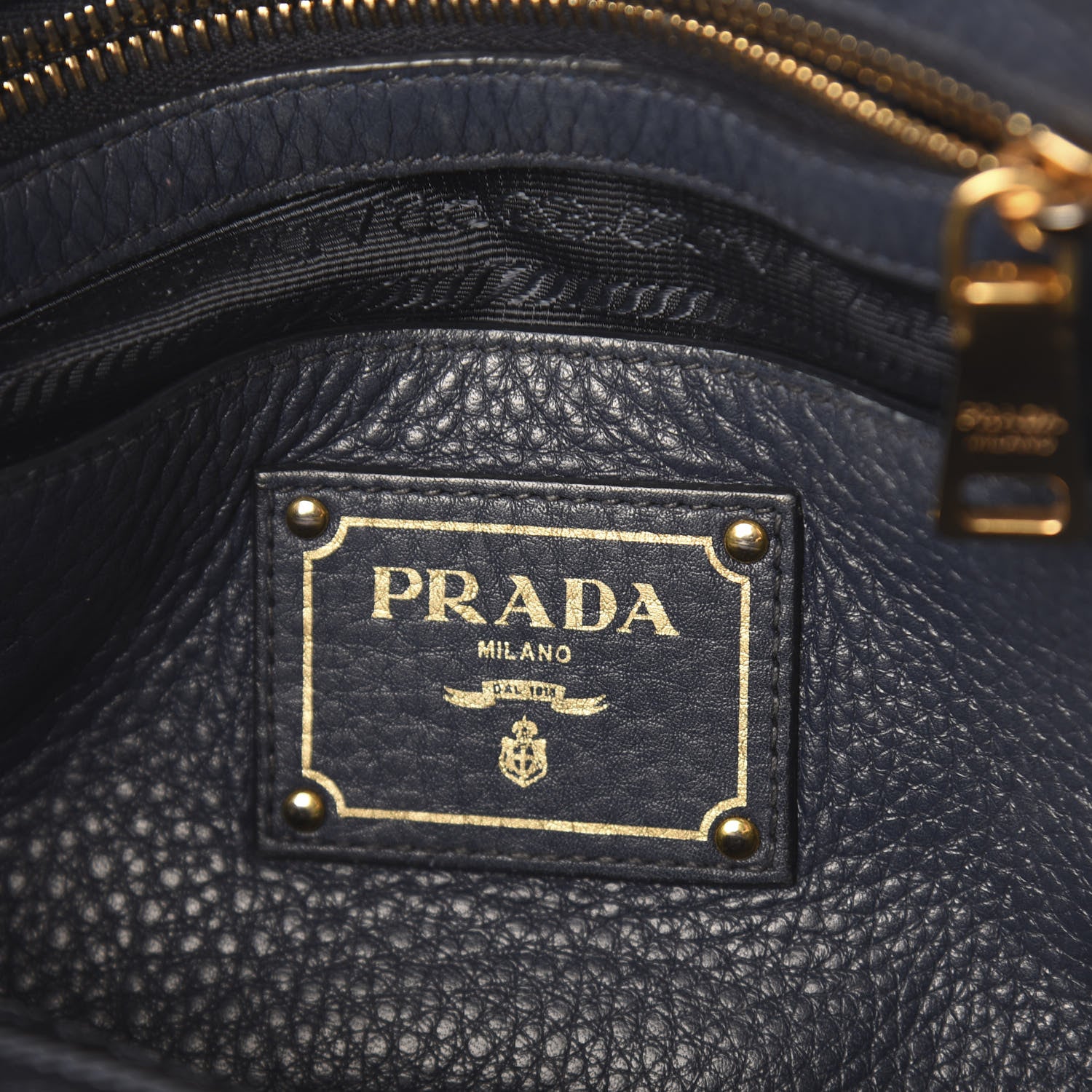 Prada Vitello Daino Tote Bluette 7 of 10