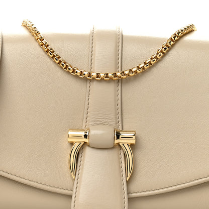 Salvatore Ferragamo Calfskin XS Front Flap Crossbody Bag Stone 7 of 9
