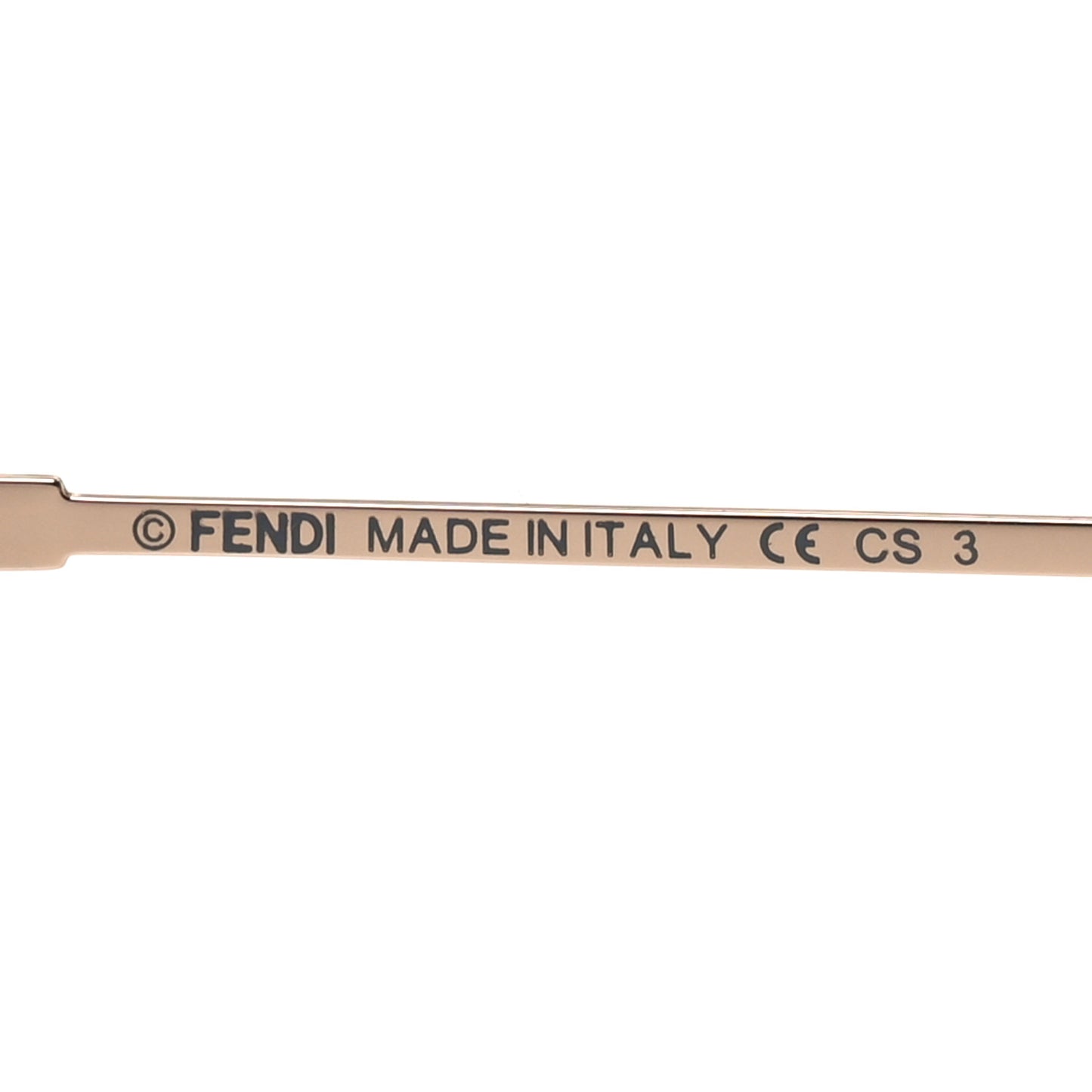 Metal Mirrored Eyeline Sunglasses FF 0193S Black Rose Gold