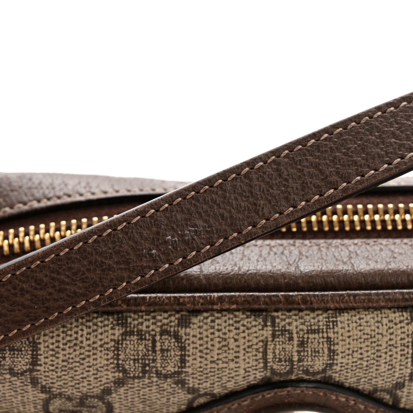 GG Supreme Monogram Web Mini Ophidia Shoulder Bag Brown