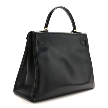 Hermes Box Kelly Retourne 32 Black 3 of 15