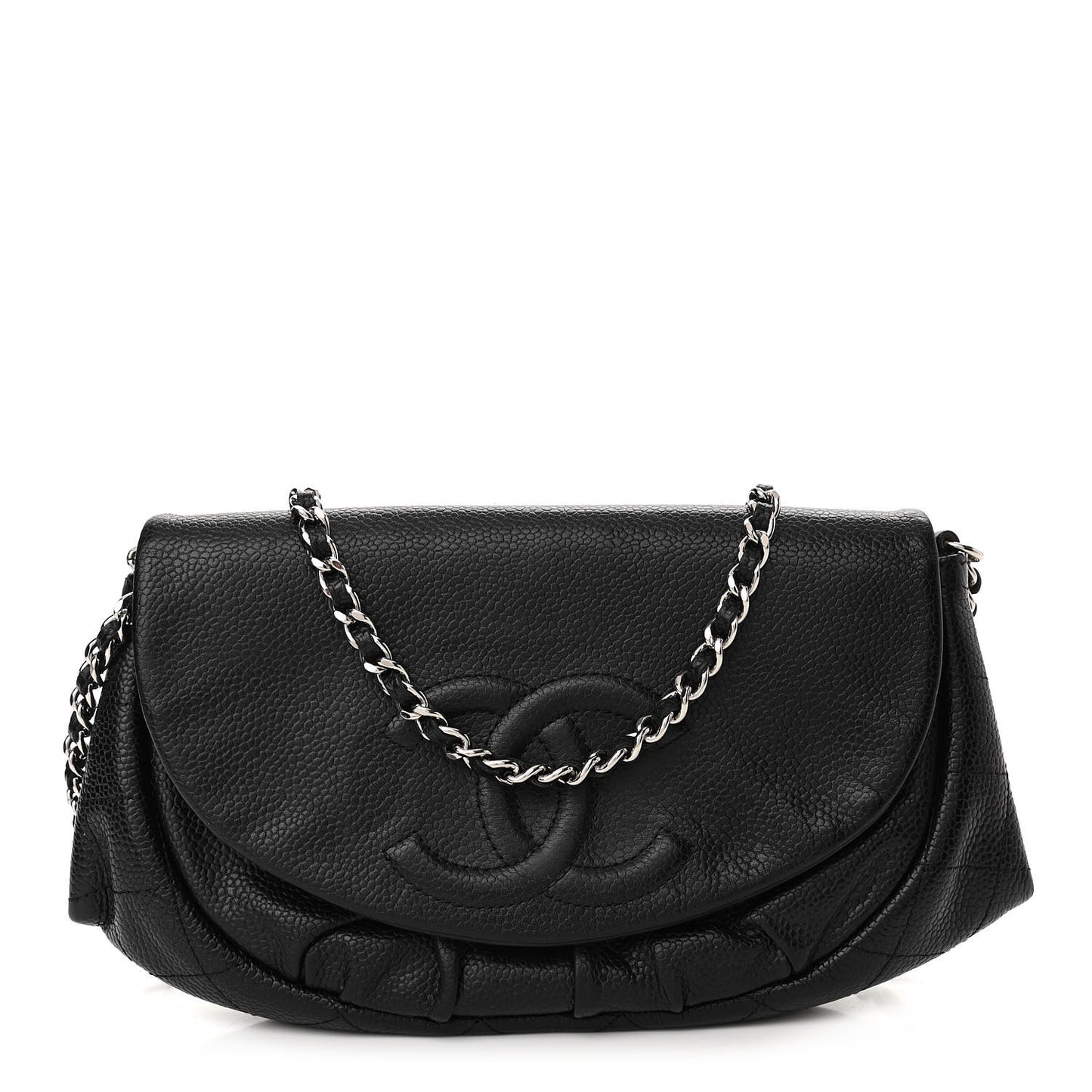 Caviar Half Moon Wallet On Chain WOC Black