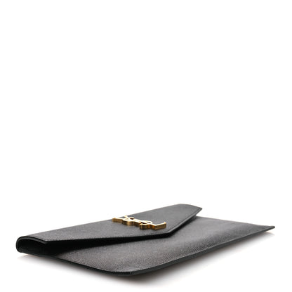 Saint Laurent Grain De Poudre Uptown Pouch Black 4 of 9