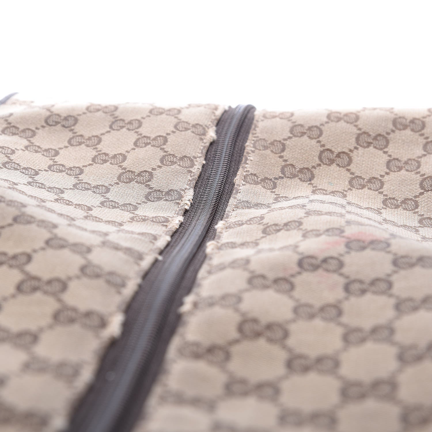 Gucci GG Monogram Web Large Collapsible Carry On Duffle Beige Brown 11 of 17