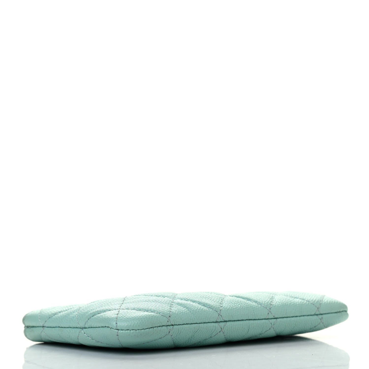 Chanel Caviar Quilted Small Cosmetic Case Light Blue 3 of 6
