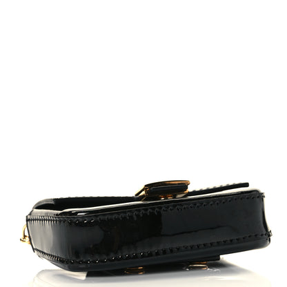 Fendi Vitello Vernice Mou Nano Baguette Belt Charm Black 4 of 7