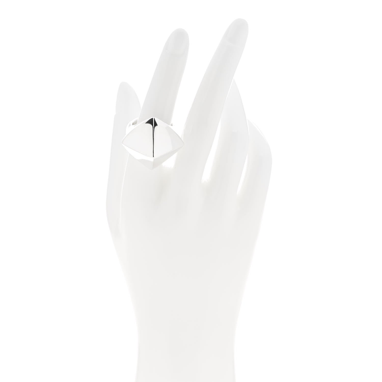 Tiffany Sterling Silver Out of Retirement Pyramid Ring 54 6.75 2 of 6