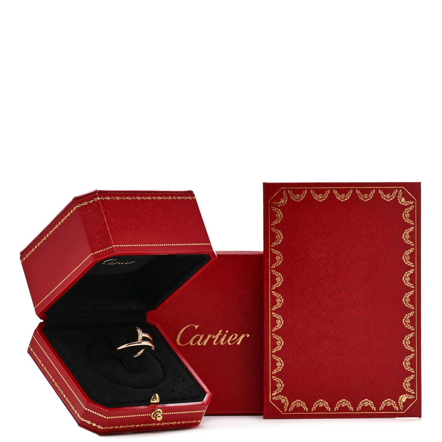 Cartier 18K Pink Gold Diamond Juste Un Clou Ring 50 5.25 5 of 5