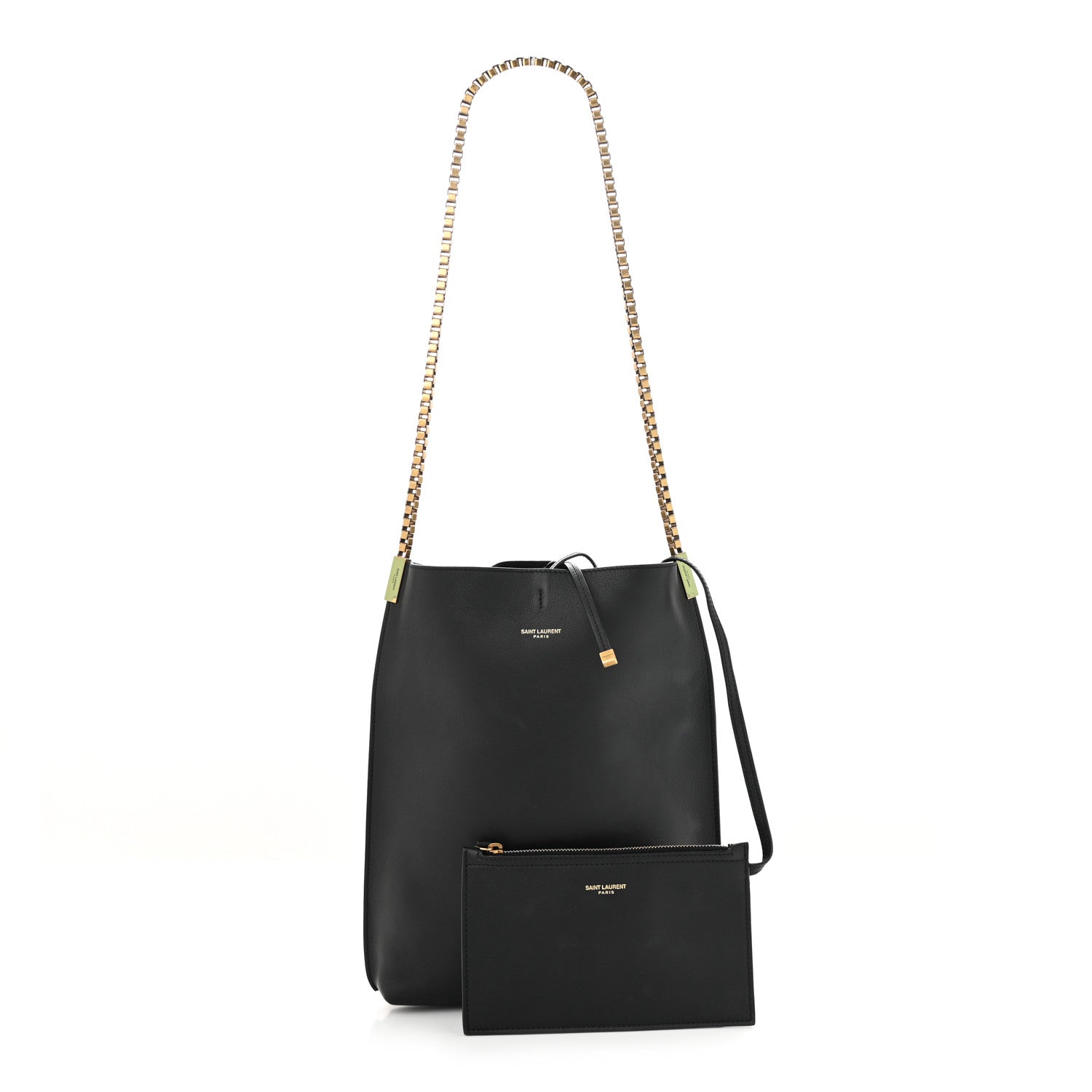 Saint Laurent Smooth Calfskin Small Suzanne Hobo Black 1 of 9