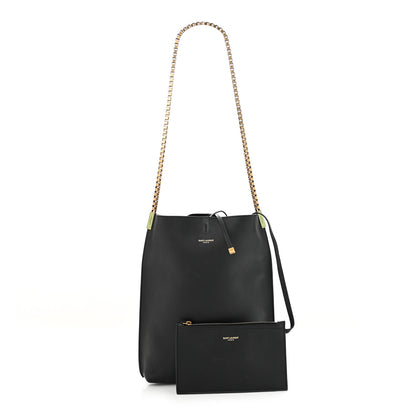 Saint Laurent Smooth Calfskin Small Suzanne Hobo Black 1 of 9