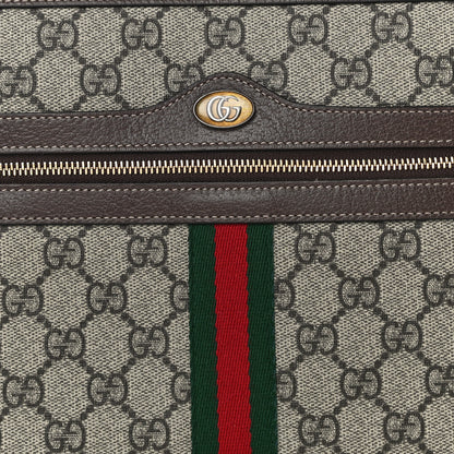 Gucci GG Supreme Monogram Large Ophidia Pouch Clutch Brown 8 of 12