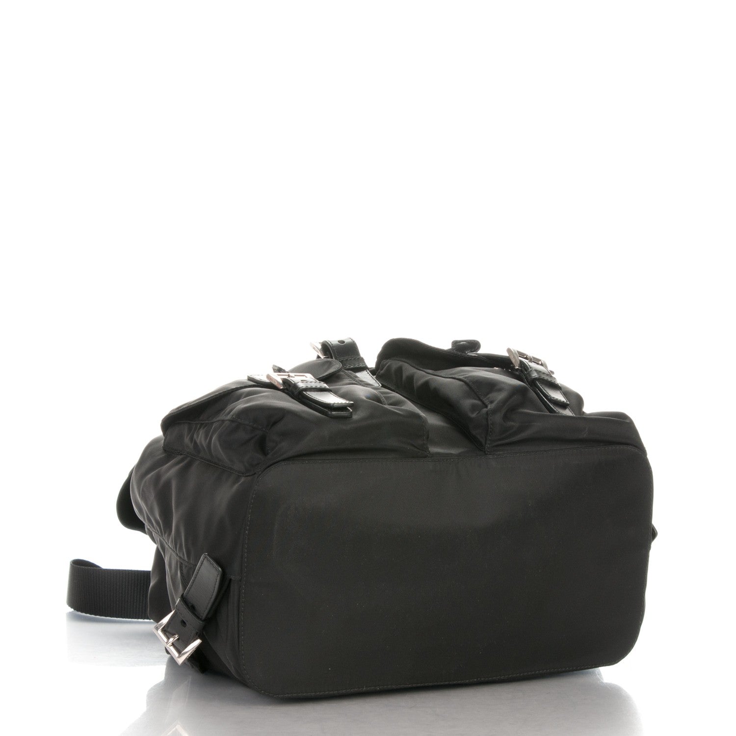 Prada Nylon Vela Medium Backpack Black 4 of 7