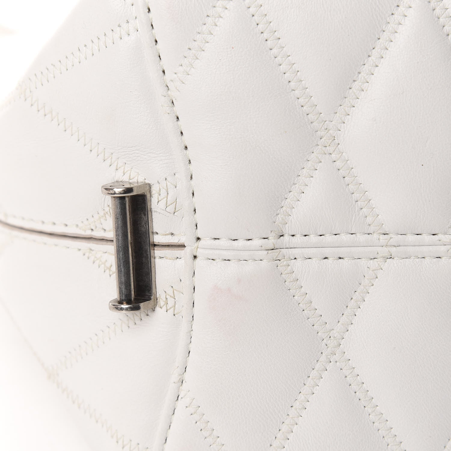 Givenchy Lambskin Quilted Mini GV Bucket Bag White 11 of 11