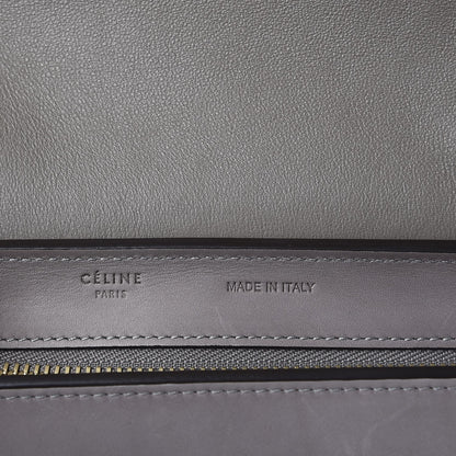 Celine Sleek Calfskin Small Tri-Color Trapeze Dark Blue 7 of 17