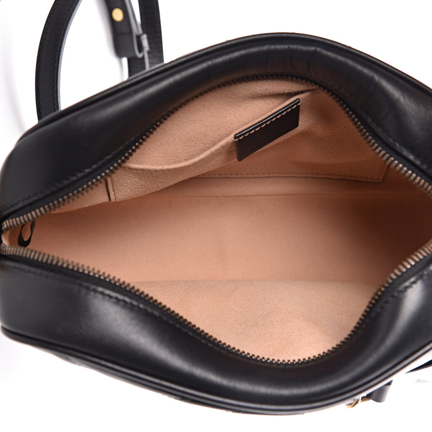 Calfskin Matelasse Small GG Marmont Chain Shoulder Bag Black