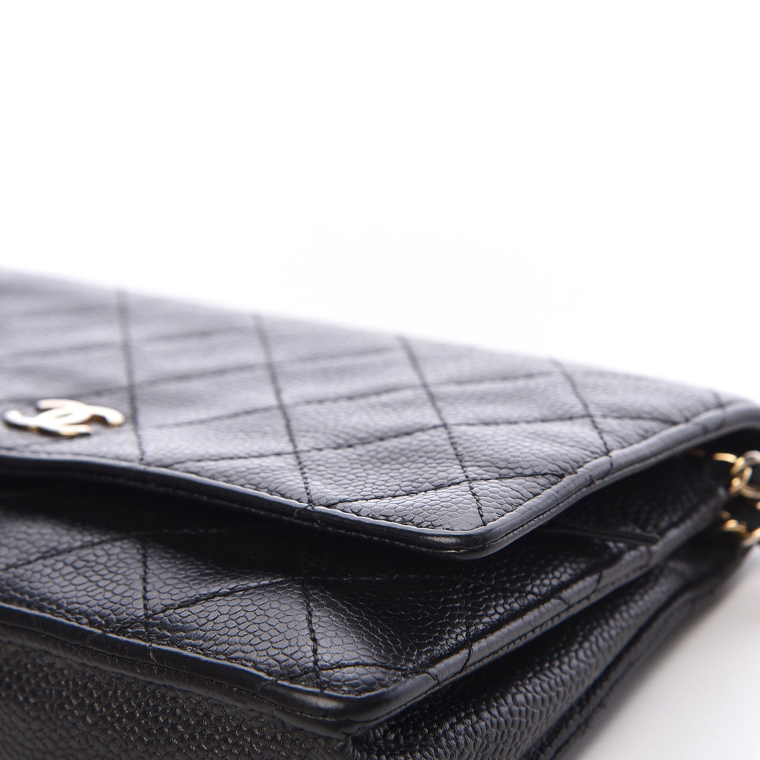 Chanel Caviar Quilted Wallet On Chain WOC Black 9 of 20