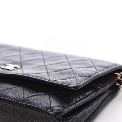 Chanel Caviar Quilted Wallet On Chain WOC Black 9 of 20