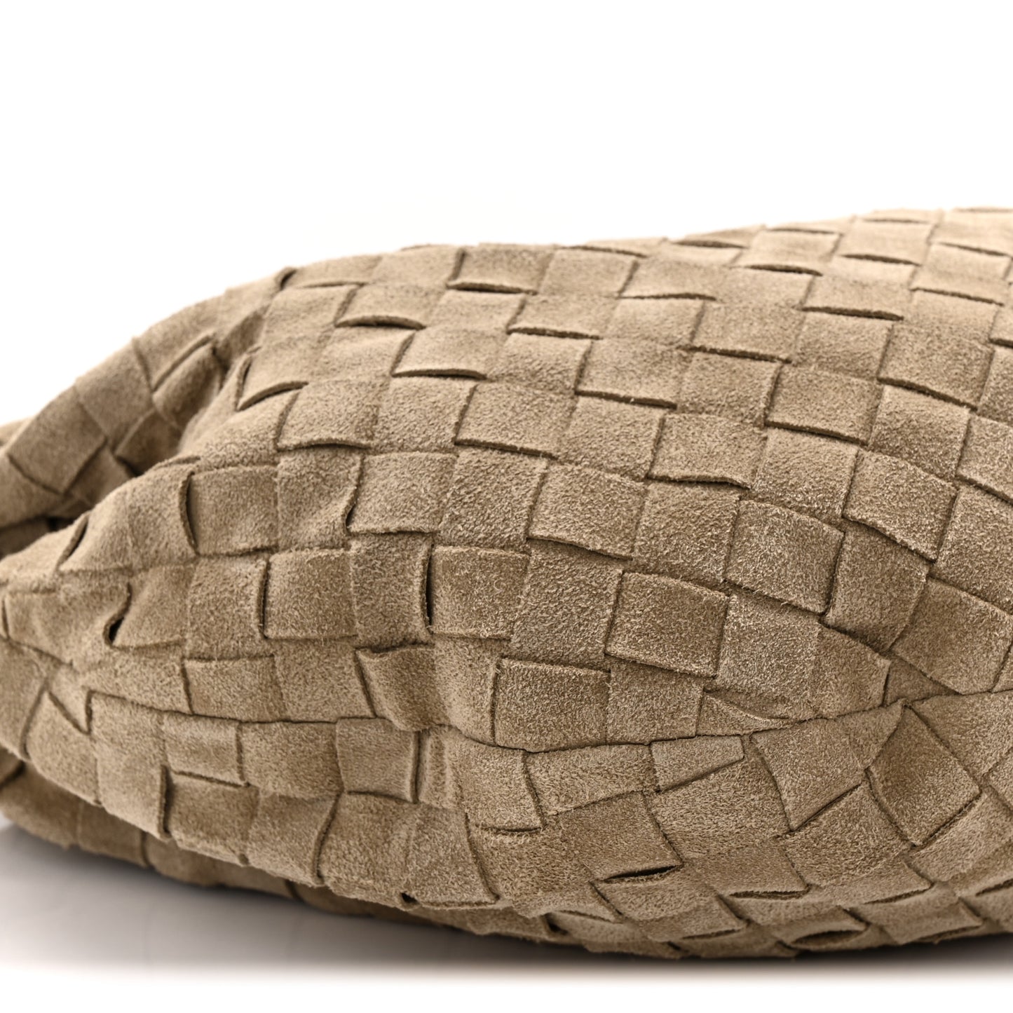 Suede Calfskin Intrecciato Teen Jodie Hobo Beige