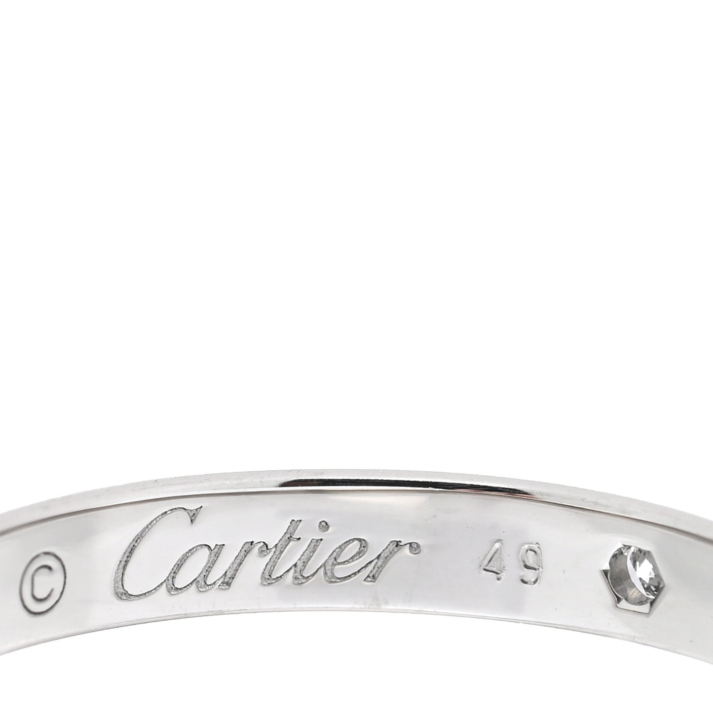 Platinum Diamond 2.6mm 1895 Wedding Band Ring 49 4.75
