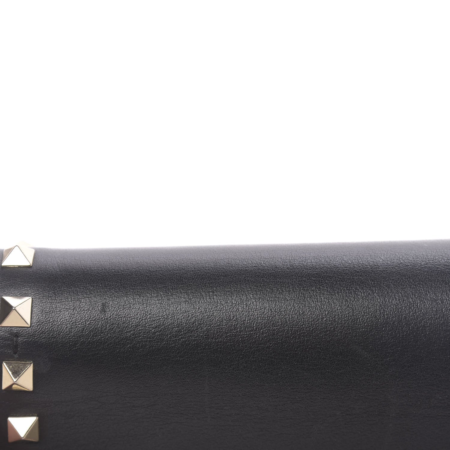 Valentino Garavani Calfskin Rockstud Wallet on Chain Black 9 of 14