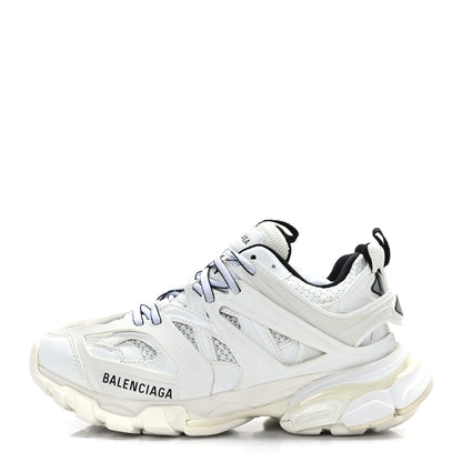 Balenciaga Rubber Fabric Bi-Color Womens Track Sneakers 36 White Black 1 of 7