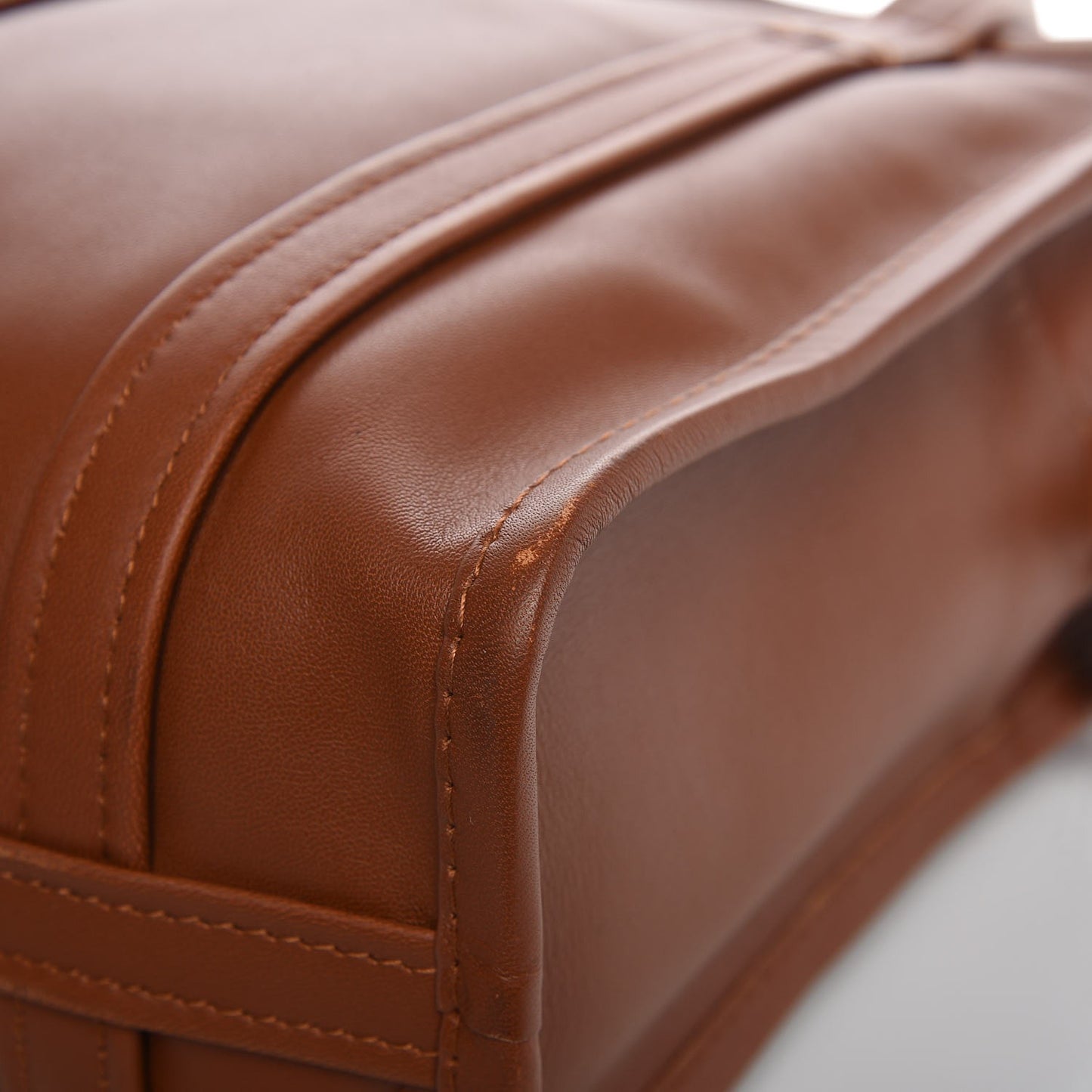 Agneau XS Bazar Shopper Tote Marron Fauve