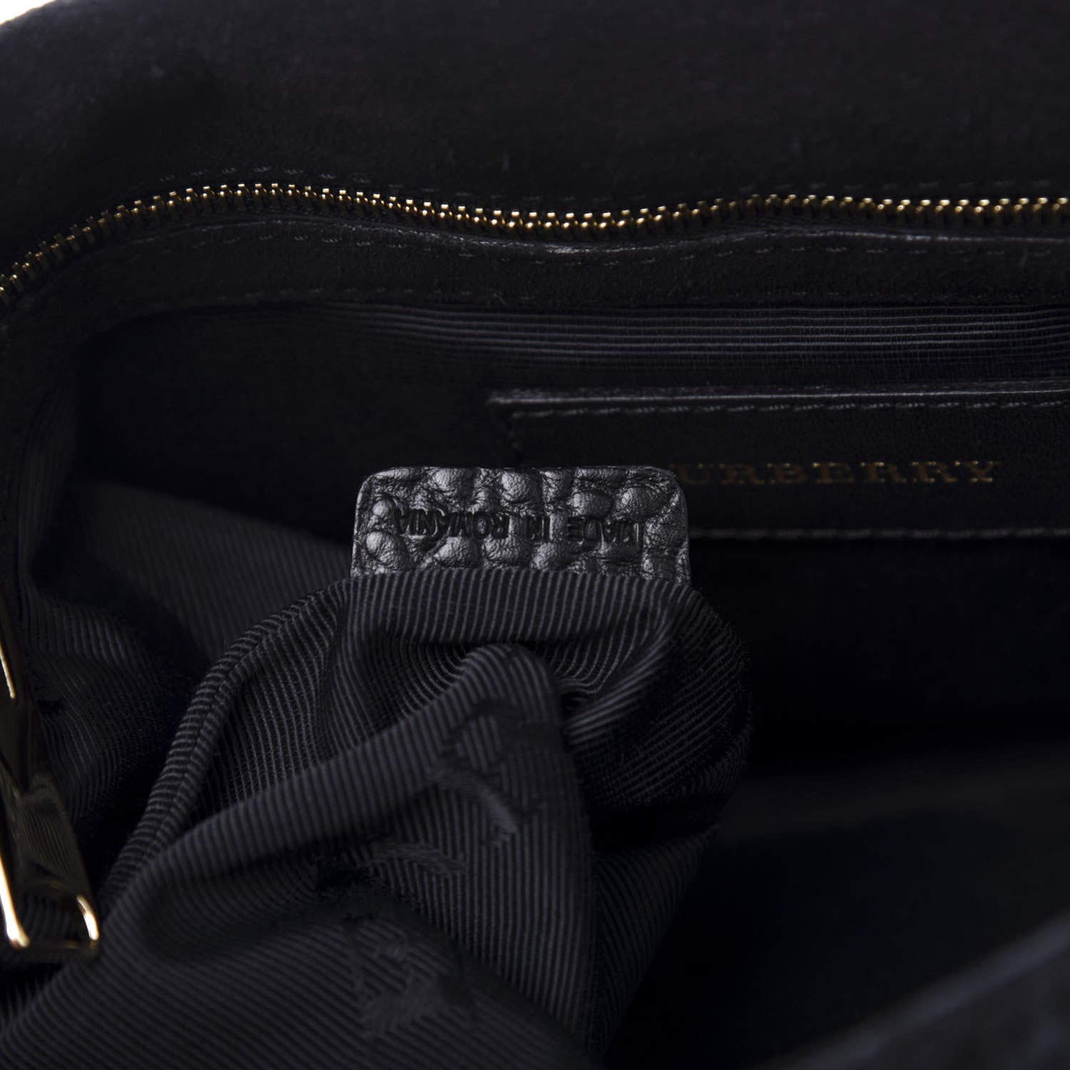 Burberry Signature Grain Medium Mildenhall Crossbody Bag Black 9 of 14