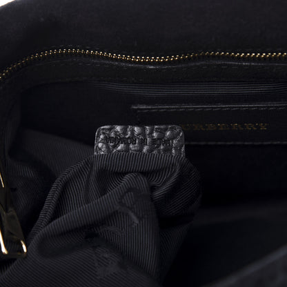 Burberry Signature Grain Medium Mildenhall Crossbody Bag Black 9 of 14